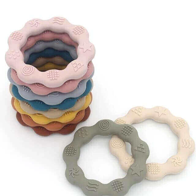 Silicone Baby Teether - Light Pink | Infant Baby Products and Gifts