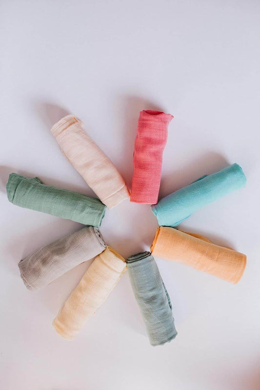 Sage Green Multi-Use Muslin Swaddle Blanket | Infant Baby Products and Gifts