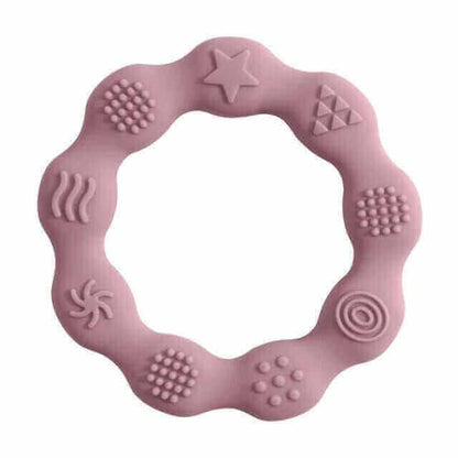 Silicone Baby Teether - Light Pink | Infant Baby Products and Gifts