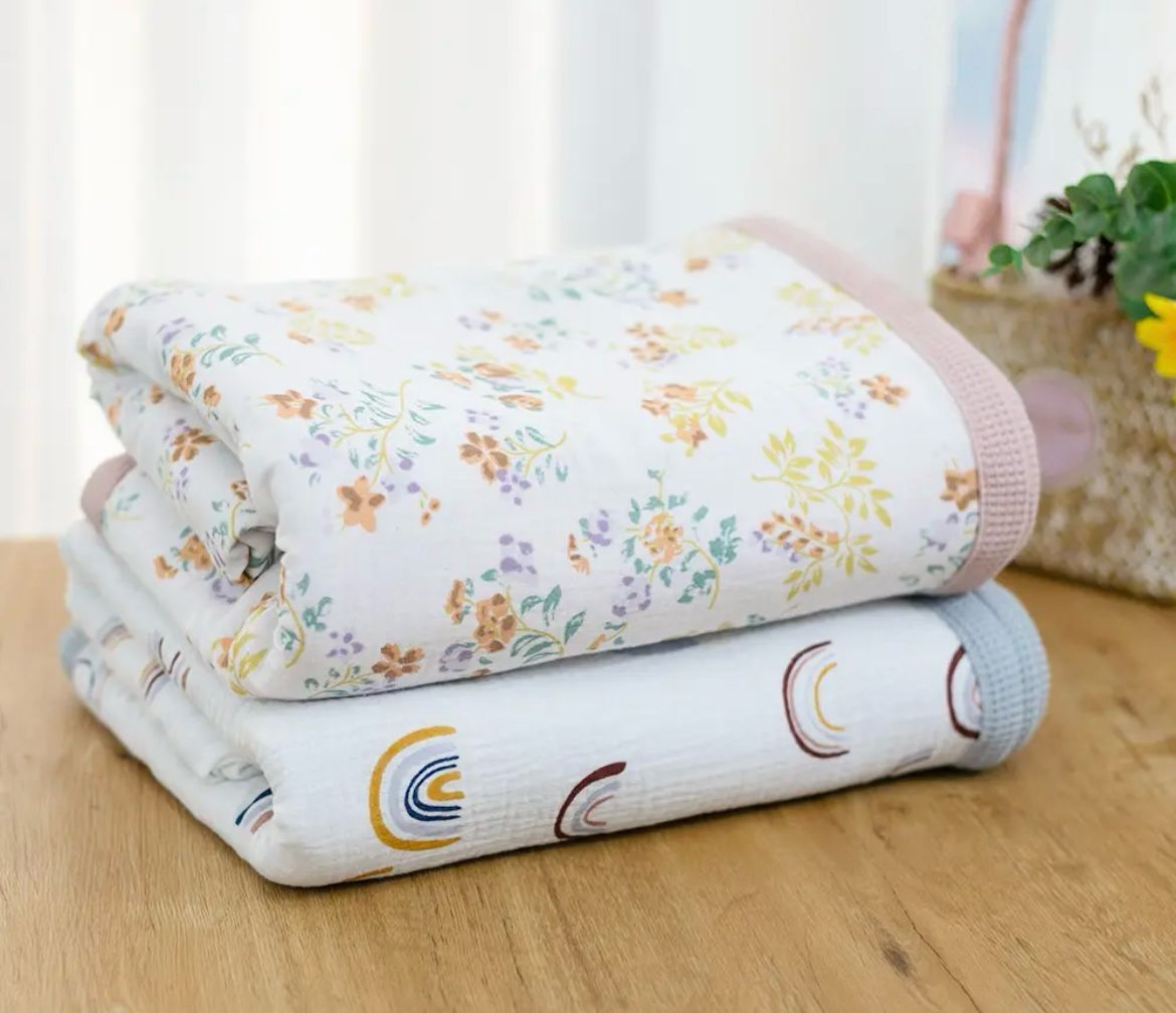 Baby Blanket - Baby Pink Floral